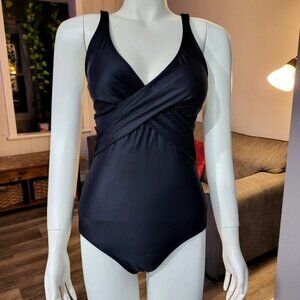 BDP - One Piece Swimsuit, Push Up Bathing Suit Pure Color Bodycon Breathable